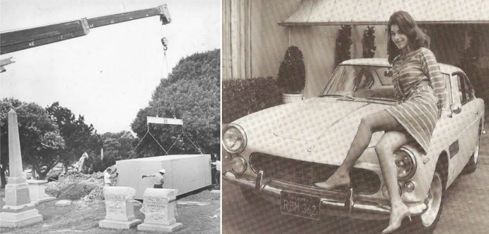Sandra West, milionara înmormântată într-un Ferrari 330